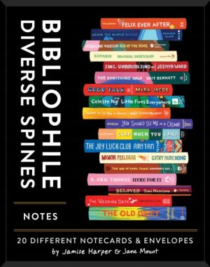 Bibliophile Diverse Spines Notes : 20 Different Notecards & Envelopes