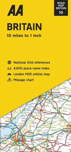 AA Road Map Britain : 10
