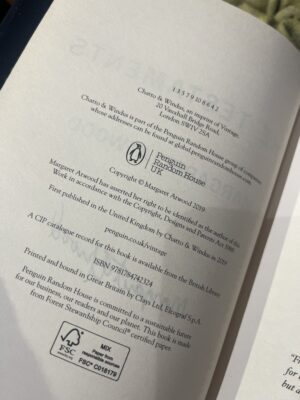 Signed Margaret Atwood: The Testaments, Hardback, First edition - Image 2