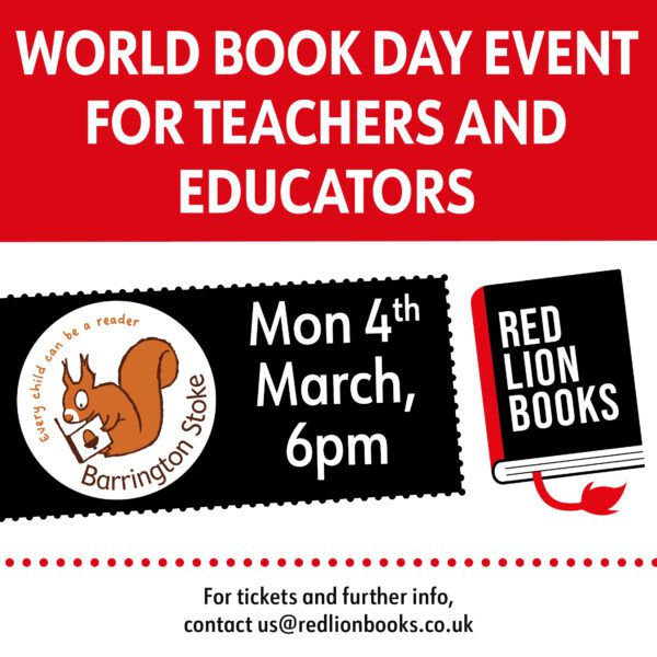 World Book Day 2024 Event: For teachers & educators<br>Red Lion Books, 6pm