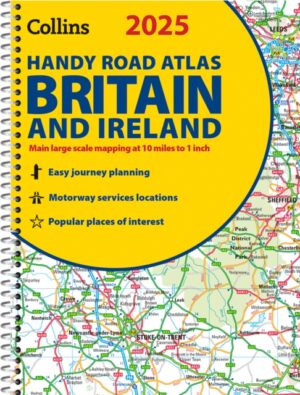 2025 Collins Handy Road Atlas Britain and Ireland : A5 Spiral