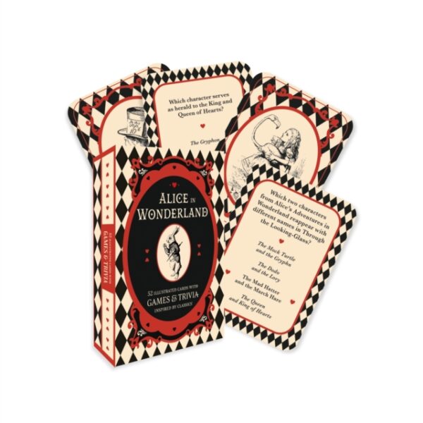 Alice in Wonderland - A Card and Trivia Game : 52  illustrated cards with games and trivia inspired by classics