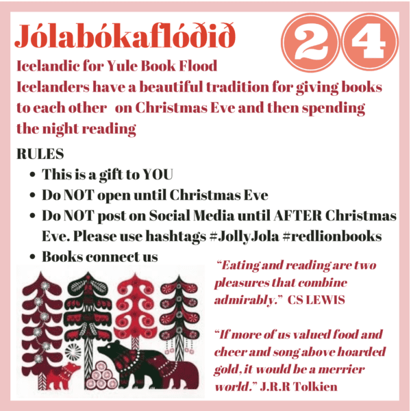 Jolabokaflodid 'Christmas Eve' Book at Red Lion Books ('Secret Santa' COLLECT INSTORE)