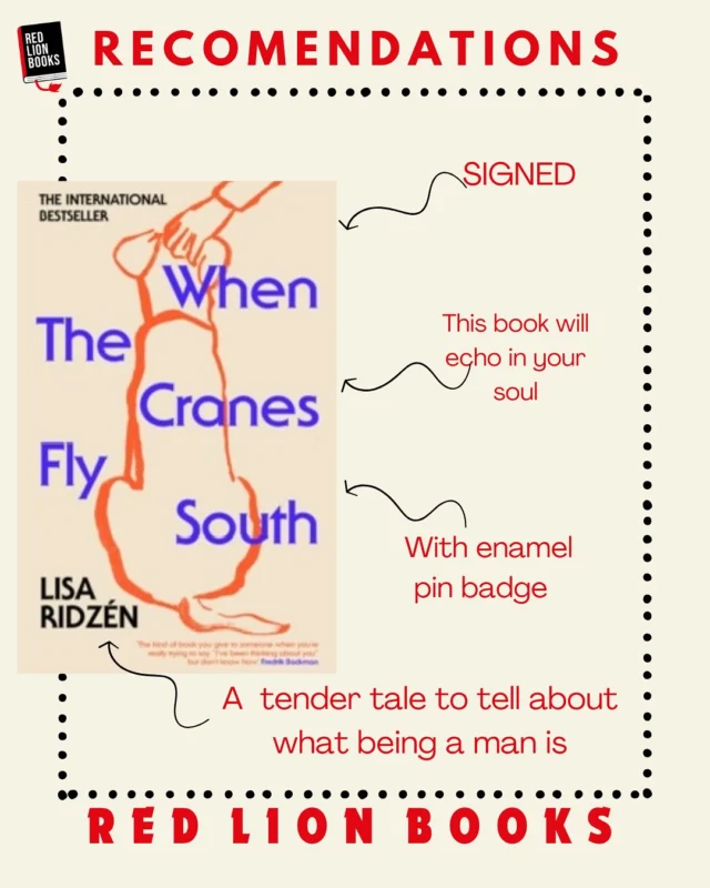 @lisaridzen  @allaboutindies 

Free enamel pin badge with purchase. 

Bo is determined to live his own life in his own way. But his son has other ideas...

‘The kind of book you give to someone when you’re really trying to say “I’ve been thinking about you” but don’t know how.’ Fredrik Backman, author of A Man Called Ove’

One of those “you’ll laugh, you’ll cry, you’ll want to buy twenty copies and give them to everyone you love” books’ New Yorker

WINNER OF THE SWEDISH BOOK OF THE YEAR AWARD

Bo lives a quiet existence in his small rural village in the north of Sweden. He is elderly and his days are punctuated by visits from his care team and his son. Fortunately, he still has his rich memories, phone calls with his best friend Ture, and his beloved dog Sixten for company.

Only now his son is insisting the dog must be taken away. The very same son that Bo is wanting to mend his relationship with before his time is up. The threat of losing Sixten stirs up a whirlwind of emotions and makes Bo determined to resist and find his voice.

When the Cranes Fly South is a profoundly moving and life-affirming novel about one man’s desire to preserve his autonomy, the multitude of stories contained within a life, and the big things for which we have no words